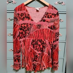 Alberto Makali flared, ruffled blouse